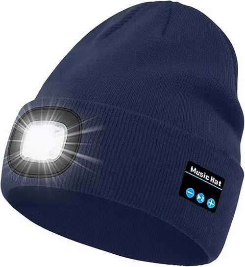 Bluetooth Mütze mit LED-Licht