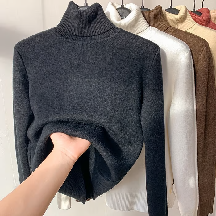 Damenpullover mit Fleece-Innenseite – Eleganz und Wärme in Perfektion