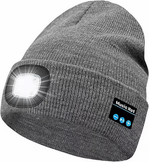 Bluetooth Mütze mit LED-Licht