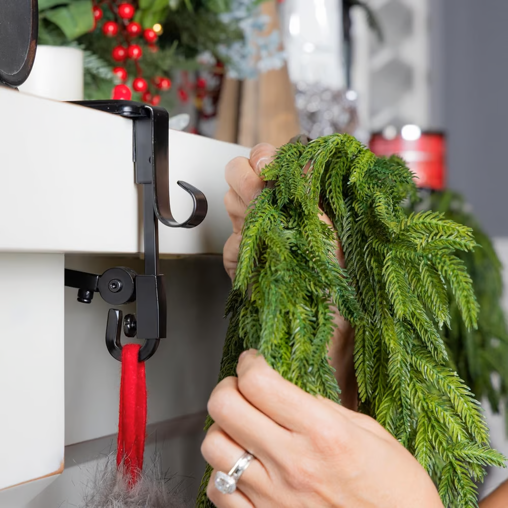 Girlanden- und Weihnachtsstrumpfhalter für Kaminsims