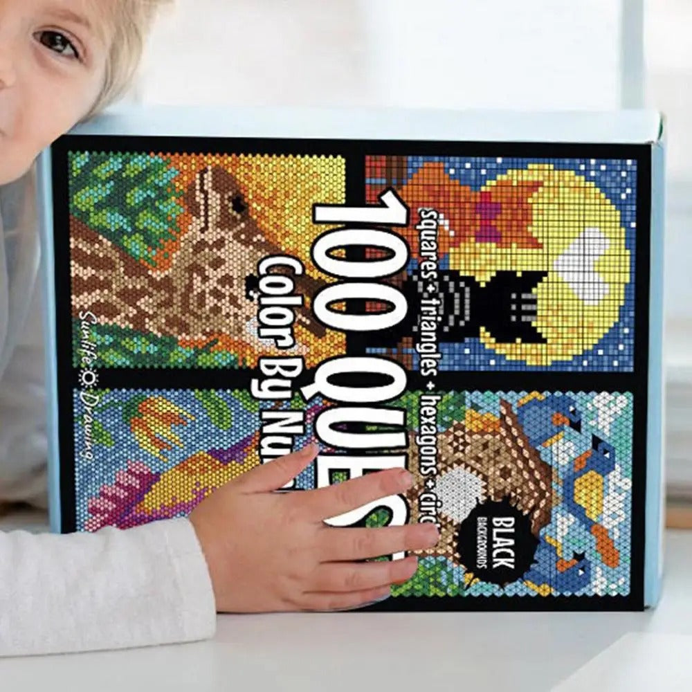 Malen nach Zahlen für Kinder – Kreatives Lernbuch mit doppelseitigem Aquarellstifte-Set