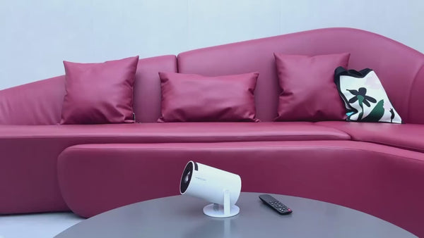 Tragbarer 4K-Videoprojektor mit 180-Grad-Drehung