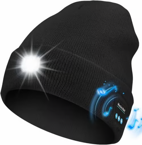 Bluetooth Mütze mit LED-Licht
