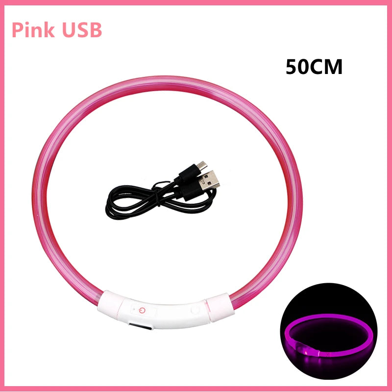Hundehalsband LED USB Aufladbar