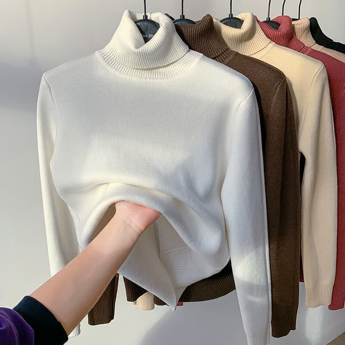 Damenpullover mit Fleece-Innenseite – Eleganz und Wärme in Perfektion